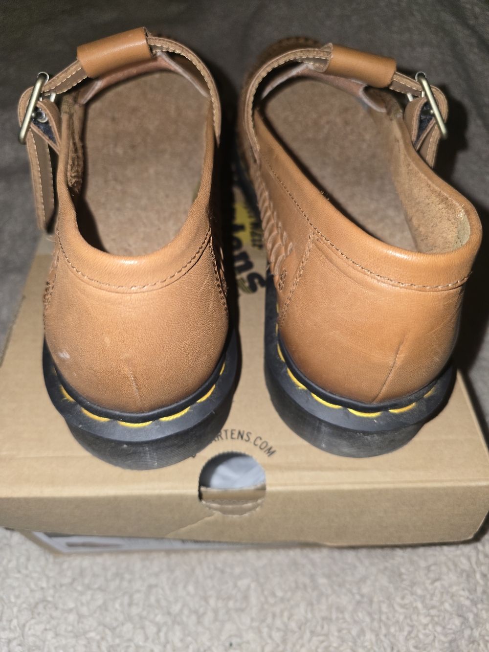 Dr. Martens Men’s Tan Leather Fisherman Slip-On Shoes - Picture 4 of 5